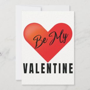 Soyez ma carte de voeux Valentine