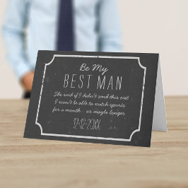 Soyez ma meilleure carte de proposition Groomsman