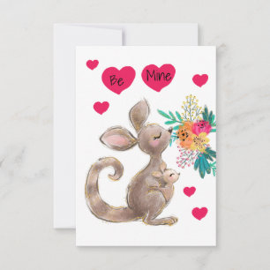 Soyez ma mère et votre bébé Carte Saint-Valentin K