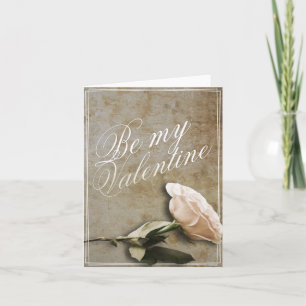 Soyez ma Saint-Valentin avec carte Rose