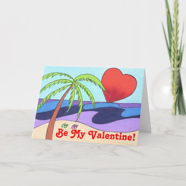 Soyez ma Saint-Valentin ! carte de voeux (Devant)