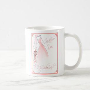 Soyez ma tasse d'invitation de demoiselle