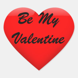 Soyez mon autocollant Valentine