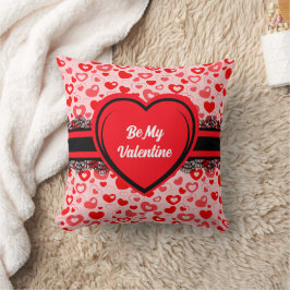 Soyez mon Motif de coeur Valentine Coussin