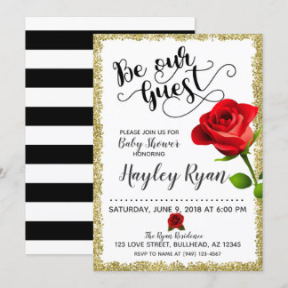 Soyez Notre Invité Baby shower Invitation