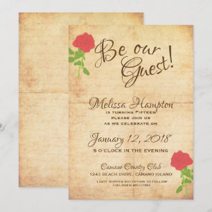 Soyez notre invité Fairytale Invitation Anniversai