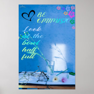 soyez optimiste. nouvel an. Affiche