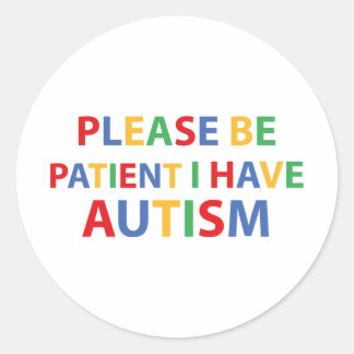 Soyez Patient, J'Ai Un Autocollant Couleur Autisme
