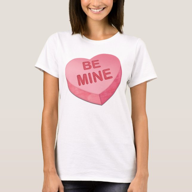 SOYEZ T-shirt de Saint-Valentin de COEUR de MINE (Devant)