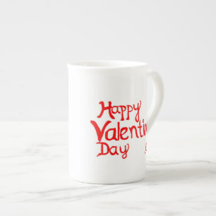 Soyez tasse de coeur de porcelaine tendre de