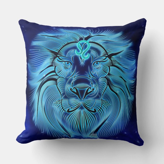 Soyez un roi, soyez un lion, un coussin bleu, un s (Recto)