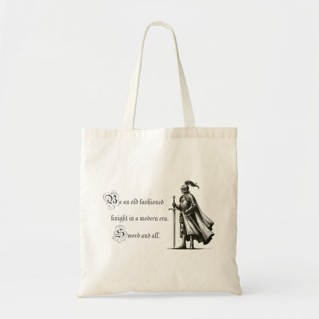 Soyez un sac fourre-tout chevalier à l'ancienne (Devant)