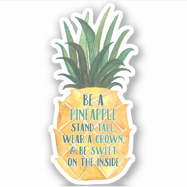 Soyez un Stickers Kiss-Cut Ananas (Devant)