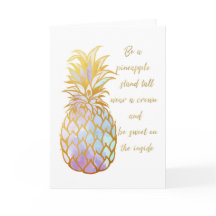 Soyez une carte de voeux d'ananas