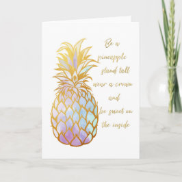 Soyez une carte de voeux d'ananas