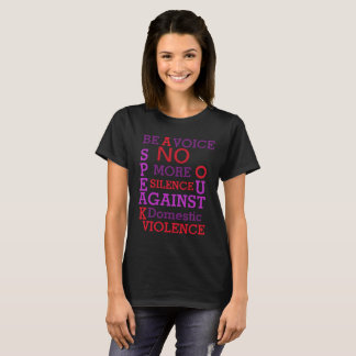 SOYEZ UNE VOIX - T-SHIRT DE CONSCIENCE DE VIOLENCE