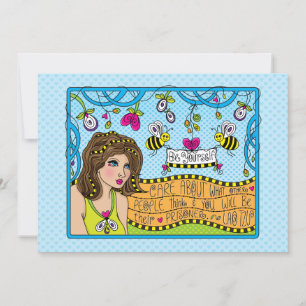 Soyez votre carte plat 7"x5"