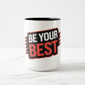 Soyez votre meilleur - Mug à deux tons (15 oz)