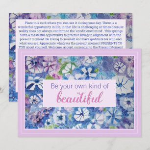 Soyez Votre Propre Belle Carte D'Affirmation