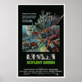 Soylent Green Vintag Movie Poster