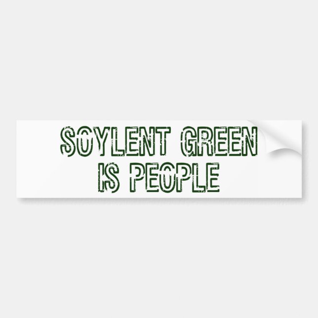 Soylent Grün ist Leute-Autoaufkleber Autoaufkleber (Vorne)