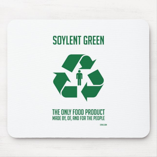 Soylent grünes Mousepad (Vorne)