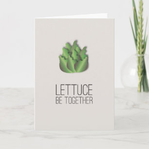 Soyons ensemble - Carte de vœux Silly Lettuce