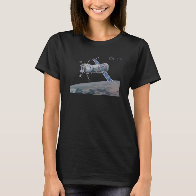 Soyuz 19 Rocket Orbiter CCCP Space Spacecraft T-Shirt (Vorderseite)