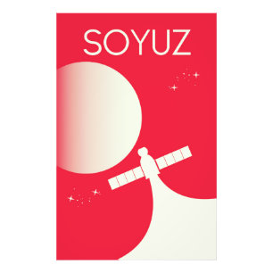 Soyuz Space Art Poster