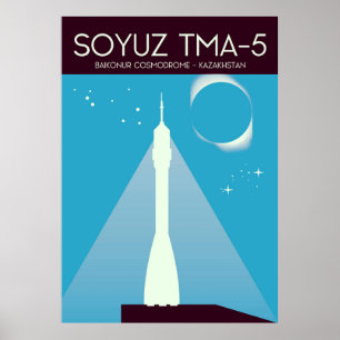 Soyuz TMA-5 Raum-Kunst Poster