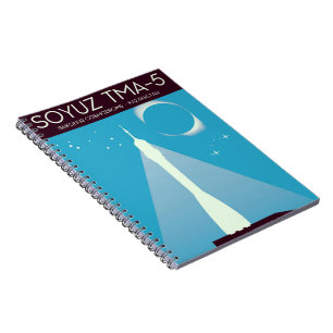 Soyuz TMA-5 Weltraumkunst Notizblock