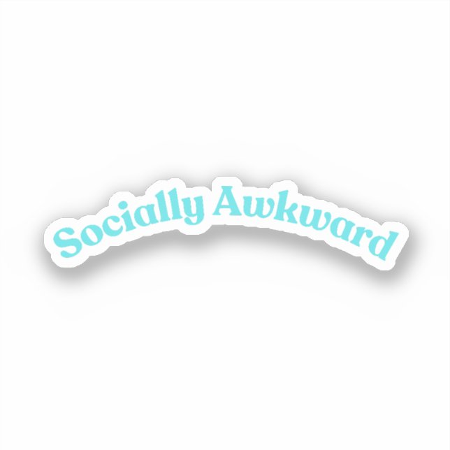 Sozial Awkward Aufkleber (Vorderseite)