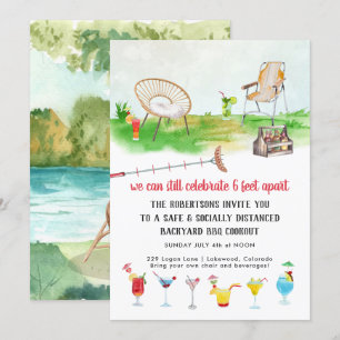 sozial differenziert   Grillen Cookout-Party Einladung