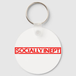 Sozial-Inept-Briefmarke Schlüsselanhänger