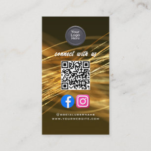 Sozial Media QR Code Modern Pro Minimalistisch Ele Visitenkarte
