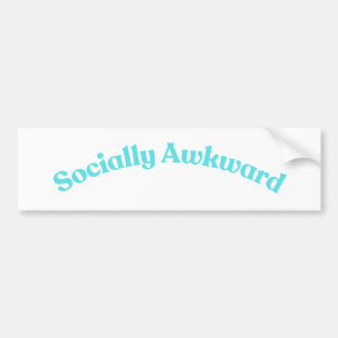 Sozial unbeholfen autoaufkleber