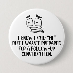 Sozial unbeholfener Knopf Button