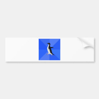 Sozial--Ungeschickt-Pinguin-Meme Autoaufkleber