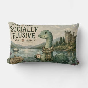 Sozial zurückhaltende Nessie gemütliche Kryptid Lo Lendenkissen