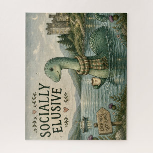 Sozial zurückhaltende Nessie gemütliches Kryptid L
