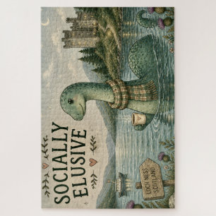Sozial zurückhaltende Nessie gemütliches Kryptid L