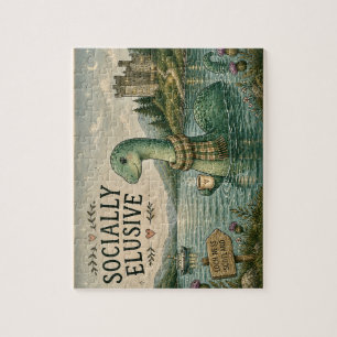 Sozial zurückhaltende Nessie gemütliches Kryptid L