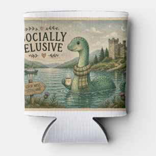 Sozial zurückhaltende Nessie gemütliches Kryptid L Dosenkühler