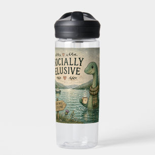 Sozial zurückhaltende Nessie gemütliches Kryptid L Trinkflasche