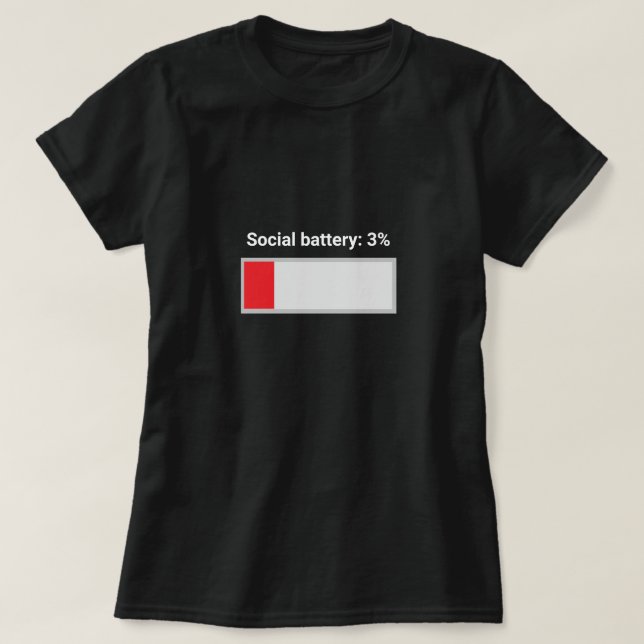 Sozialakku 3 % T - Shirt (Design vorne)