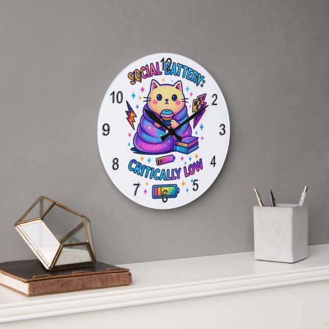 Sozialakku kritisch... große wanduhr (Büro)