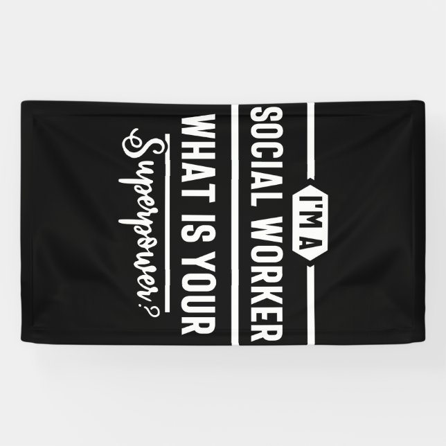 Sozialarbeit, niedliche Sozialarbeit, Sozialarbeit Banner (Horizontal)