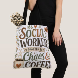 Sozialarbeiter, angetrieben von Chaos und Kaffee Tasche