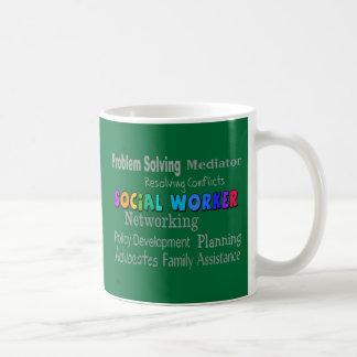 Sozialarbeiter-beruflicher Aufgaben-Entwurf Kaffeetasse