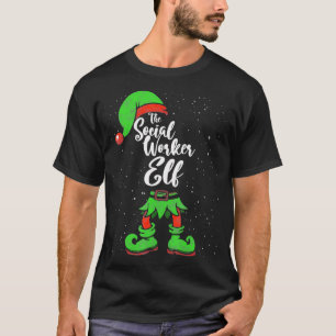 Sozialarbeiter-Elf, der passende Familien-Weihnach T-Shirt